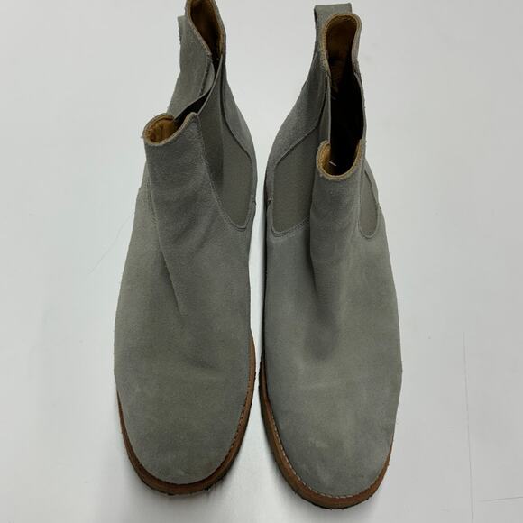 Lordya Boots Mens 46 US 12 Green Grey Winter Chelsea‎ Leather Weaterproof Nubuck - Picture 3 of 8
